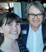 Michelle Clewett with Prof. Eric Morand