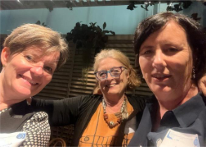 Dragon Directors Alison Marshall and Susan Hughes with Anne Single