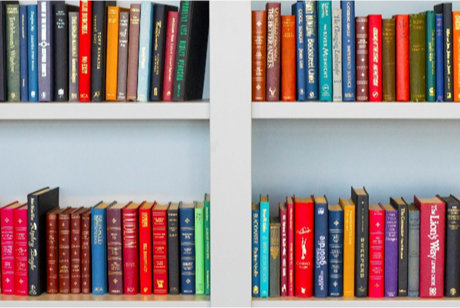 Books on shelf